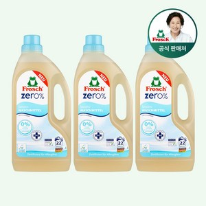 [프로쉬] 친환경 세탁세제 제로 1500ml, 1.5L, 3개