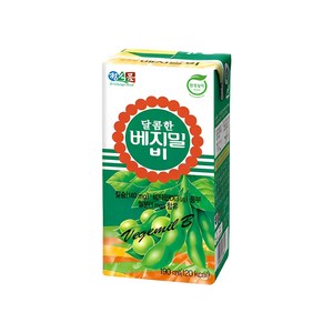 베지밀 달콤한 비 두유, 190ml, 72개