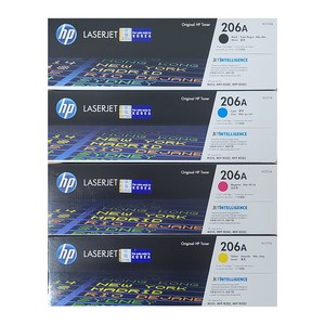 HP 토너 206A W2110A W2111A W2112A W2113A 4색 세트, HP 정품토너 NO.206 [4색세트], 1세트