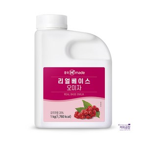 흥국에프앤비 흥국 맘스리얼베이스 오미자 1KG 1개 에이드 원액, 1L