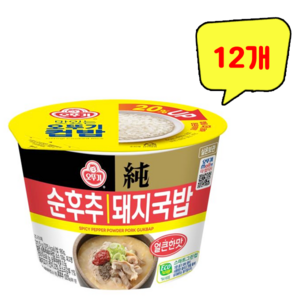 오뚜기 순후추 돼지국밥, 12개, 311.5g