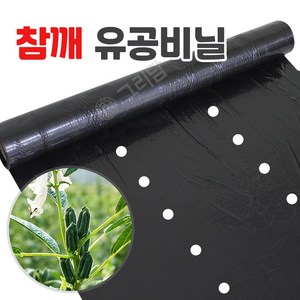 참깨 잎들깨 전용 유공 멀칭비닐 텃밭 농사용 검정비닐, 참깨 유공비닐 3번, 1개