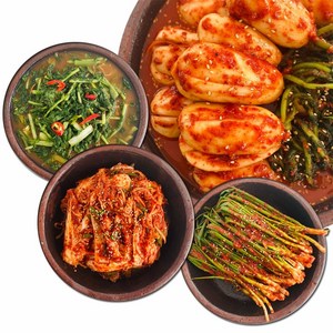 전주 항아리 김치 핑크솔트로 담근 국산 겉절이 배추 알배기 보통맛, 1개, 1kg