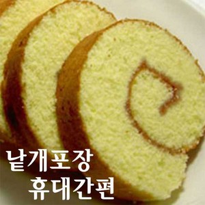 [낱개포장] 40년 장인의 손맛 카스테라 롤 케익, 25개, 38g