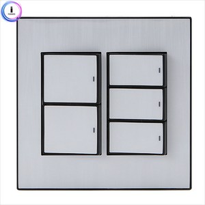 전기 전등 스위치 커버 5구 삼로스위치 일반스위치, 1개