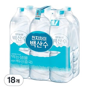 백산수 무라벨, 2L, 18개