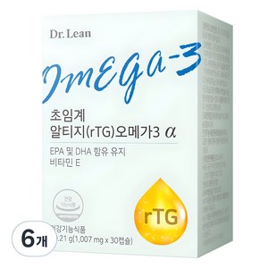 닥터린 초임계 알티지 오메가3 알파 24.3g, 30정, 6개