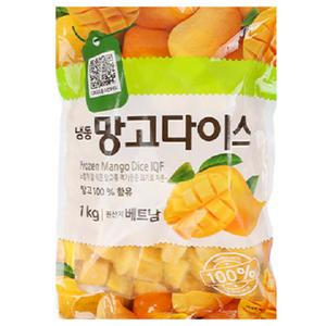 냉동 망고 다이스 1kg, 5개