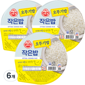 오뚜기 맛있는 작은밥, 150g, 6개