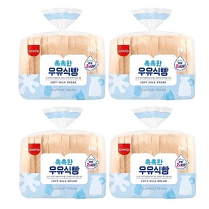 삼립 촉촉한 우유식빵 330g, 4개