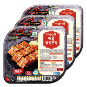 야식만참 매콤닭발편육 250g, 3개