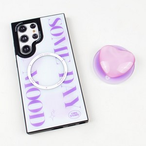 갤럭시S22울트라 마그네틱 맥세이프 휴대폰 케이스 + 맥세이프 하트 그립톡 세트 맥세이프 그립톡 케이스 갤럭시S22플러스 갤럭시S22