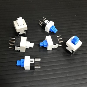 6P 7x7 8x8 8.5x8.5 사각 푸쉬/푸쉬락 스위치 푸시락 전원 on/off 온오프 PCB DIP, 푸쉬/락, 8x8mm, 1개