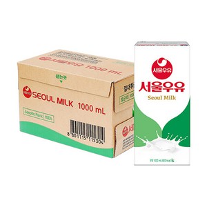 멸균우유 1000ml x 10입 (1박스), 10개, 1L