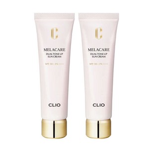 더블구성 최신상 2025 클리오 멜라케어 듀얼 톤업 선크림 40ml+40ml, 2개, 40ml
