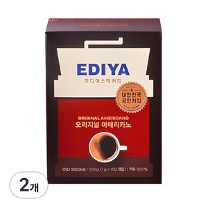 이디야 오리지널 아메리카노 원두커피믹스, 1g, 150개입, 2개