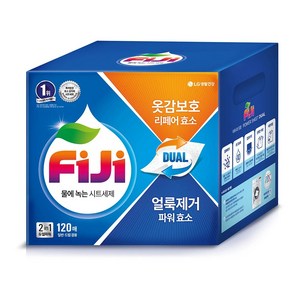 FiJi 피지 물에 녹는 파워업 시트 세제 120매, 120개입, 1개