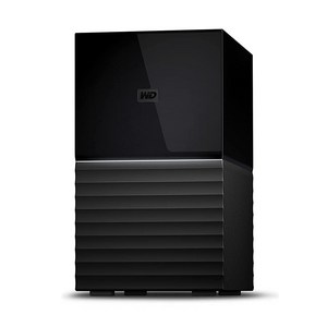 Western Digital 마이 북 듀오 데스크탑용 외장 하드 드라이브 20TB RAID USB 3.1 (WDBFBE0200JBK-NESN)