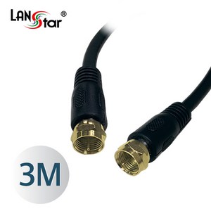 랜스타 LS-ANT-MMG-3M 안테나케이블 RF M／M 75오옴 3M, 1개