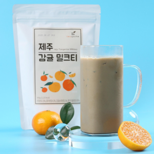 [론칭특가]티가쉐 제주감귤밀크티 Jeju Tangeine Milktea, 500g, 1개