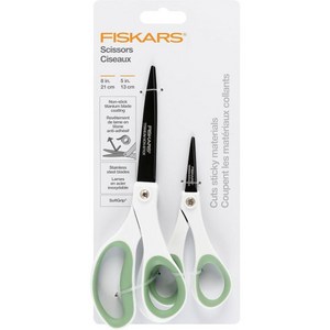 Fiskars 소프트 그립 티타늄 가위 만능 - 사무 예술 공예용 8\