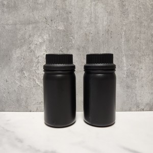 다담 올블랙 원형 HDPE 검정 용기 250ml, 1개