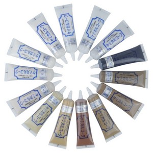 케미컬 코크 50g 마루바닥보수 가구 몰딩보수 틈새 찍힘보수 메꿈제 튜브형 메꾸미 우디코크 15종의 다양한 색상, 1개, 화이트
