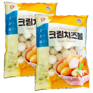 사조 오양 크림 치즈볼 1kg+1kg, 1kg, 2개