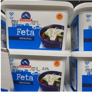 Geek Feta Slices Olympus Halal 그리스 페타 조각 올림푸스, 1개, 1kg