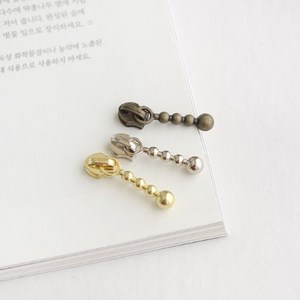 50개입) 3호 지퍼머리- 스노우(3컬러) - 지퍼슬라이드 jgn, 50개-골드, 50개