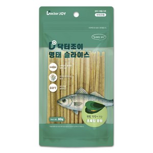 닥터조이 명태슬라이스 강아지간식 초록입홍합 80g, 단품, 단품, 1개