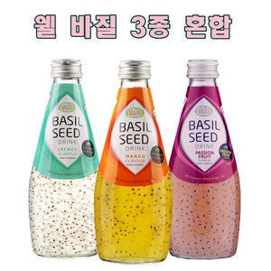 웰 바질시드 (리치4+망고4+패션후르츠4) 290ml X 12입, 1세트