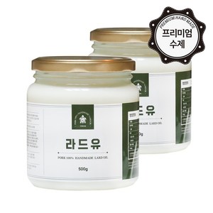 [거북이상회] 수제 라드유 돼지기름/ 돼지비계/ 중화유/돈지/ 우지x/ 500g, 2개, 500ml