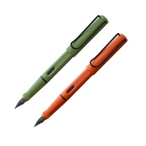 LAMY 라미 2021 에디션 오리진 사파리 만년필 EF 촉 (테라레드/사바나그린), 컨버터추가, 각인하지않음, 사바나그린