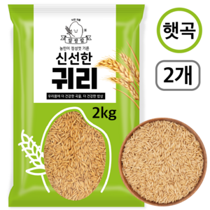 [쌀쌀쌀] 국산 햇 귀리, 2개, 2kg