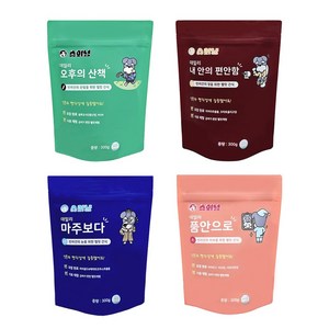 슈와냥 오후의 산책 300g1개+내안의 편안함 300g1개+마주보다 300g1개+품안으로 300g1개 강아지영양제 강아지관절영양제 애견노즈워크 노견영양제, 4개