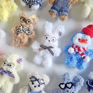 [24종] 모루인형 만들기 DIY 키트, 1개, 01번-2 로즈골드 안경세트