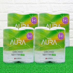 아우라 자동분사기 리필280ml 2입 난초향, 560ml, 4개