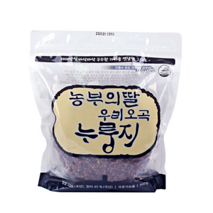 농부의딸 유기농 우리 오곡 누룽지, 250g, 2개