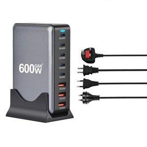 초고속 충전 멀티 충전기 데스크탑 충전 스테이션 멀티 포트 600W GaN USB C PD3.1 고속 8 타입 15 삼성 화웨이용