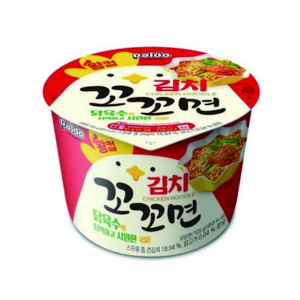 꼬꼬면 김치 왕컵 105g, 16개