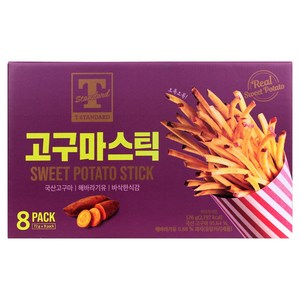 국산 고구마 바삭한 식감 T STAND 고구마스틱 576g (72g x 8개), 1개