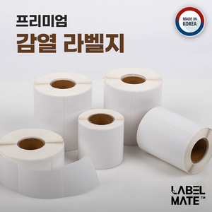 35mm x 25mm (1500매) 감열라벨 감열지 송장 라벨 바코드 롤 라벨지