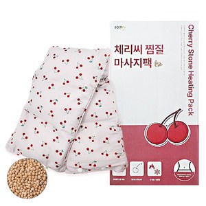 솜니 천연 체리씨 찜질팩 대형 65cm, 1개