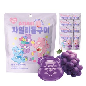 무설탕 제로 젤리 케어베어 자일리톨 구미 마이구미맛, 50g, 8개