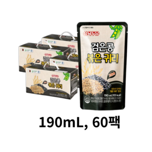 삼육두유 삼육 검은콩볶은귀리두유 190ml 60팩, 60팩 190ml, 60개