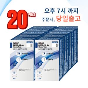 [1+1행사 총10회분] 젠바디 코로나 자가 진단 키트 신속항원 검사, 2개, 10개입