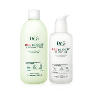 Dr.G 닥터지 레드 블레미쉬 2종 단품 (수딩 토너 400ml+레드 멀티 플루이드 100ml), 1개