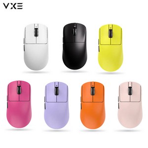 [성의샵] VGN VXE시리즈 무선 경량화 게이밍 마우스 R1-SE/R1-SE PLUS/R1/R1-PRO/R1-PRO MAX 버전/PAW3395게임전용 마우스, 블랙, R1-PRO모델