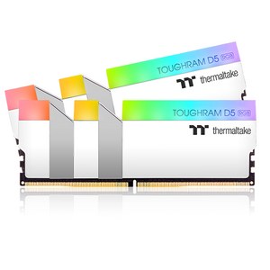 써멀테이크 DDR5-6400 CL32 TOUGHRAM RGB, 화이트 패키지 (32GB(16Gx2)), 2개